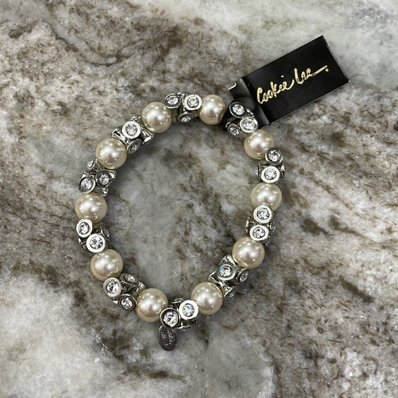 Cookie Lee Jewelry - Cookie Lee Pearl Beaded Bracelet 99522